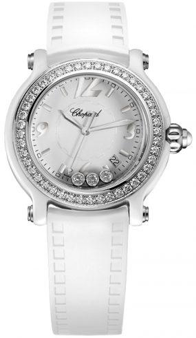 Chopard Happy Sport Round 36mm 3 Diamonds Edition 2 288507-9012