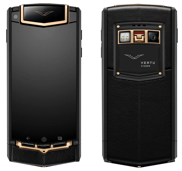 Vertu ti titanium black pvd red gold mixed metals