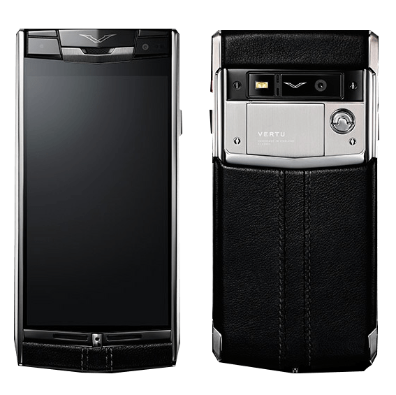 Vertu Signature touch jet leather