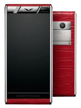 Vertu Aster diamonds red alligator