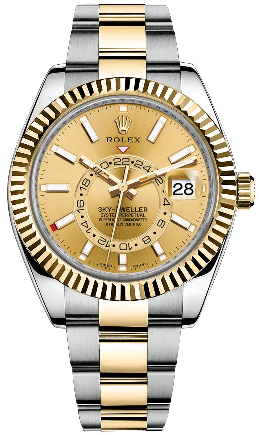 Rolex Sky-Dweller 42mm Steel and Yellow Gold