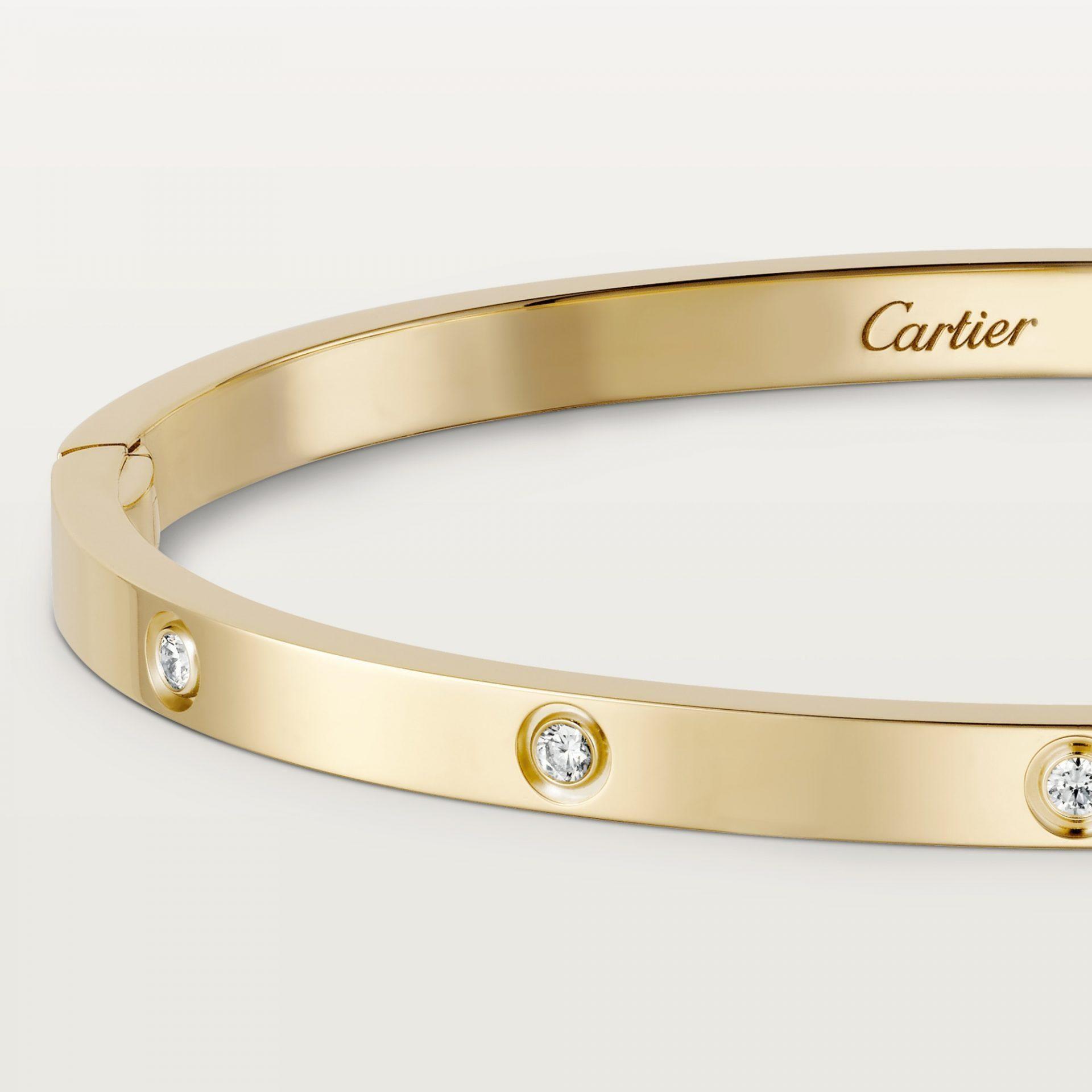 Браслет Cartier Love small model 10 diamonds