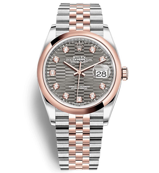 Rolex Datejust 36mm Steel and Everose Gold