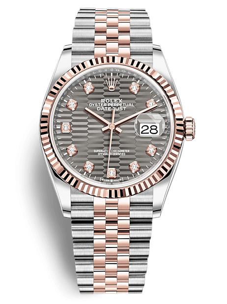 Rolex Datejust 6mm Steel and Everose Gold