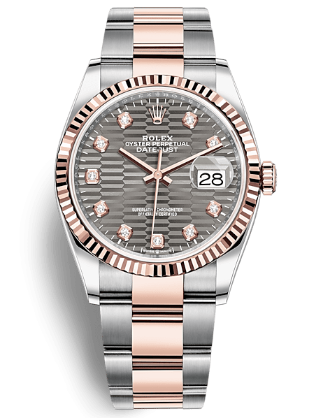 Rolex Datejust 36mm Steel and Everose Gold