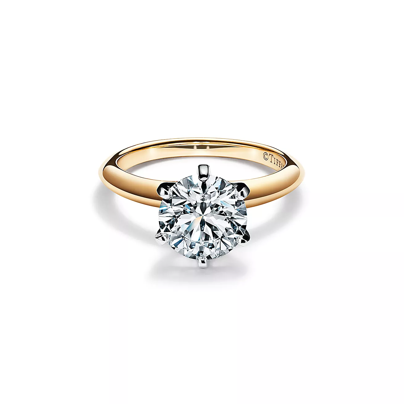 Кольцо с бриллиантом Tiffany & Co 0,28 ct.