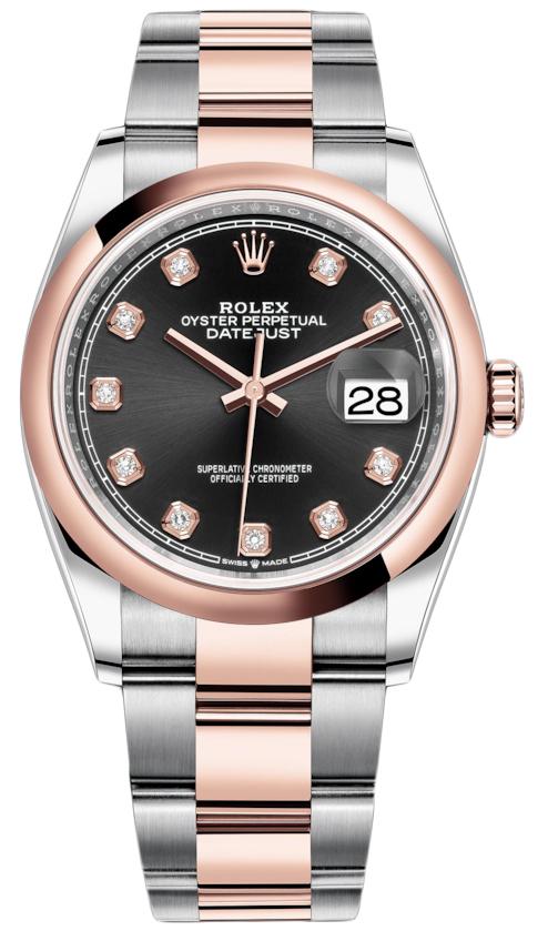 Rolex Datejust 36mm Steel and Everose Gold