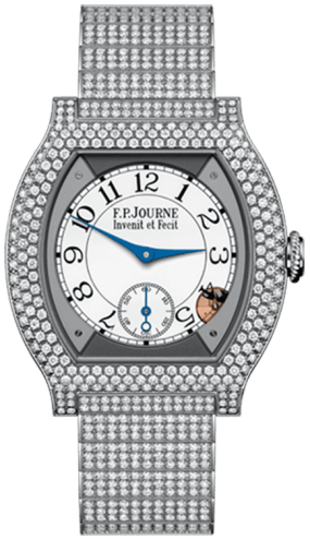 F.P. Journe Elegante Elegante 40 mm Titanium 12 Rows of Diamonds and Set Bracelet