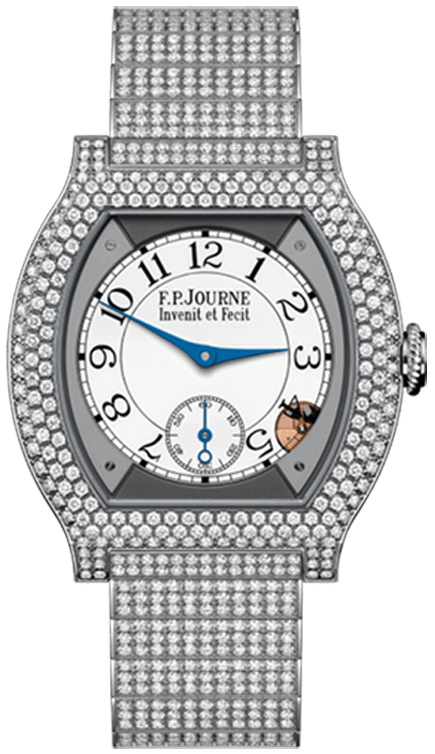 F.P. Journe Elegante Elegante 40 mm Titanium 12 Rows of Diamonds and Set Bracelet