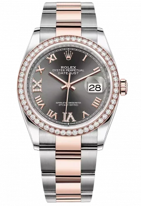 Rolex Datejust 36mm Steel and Everose Gold