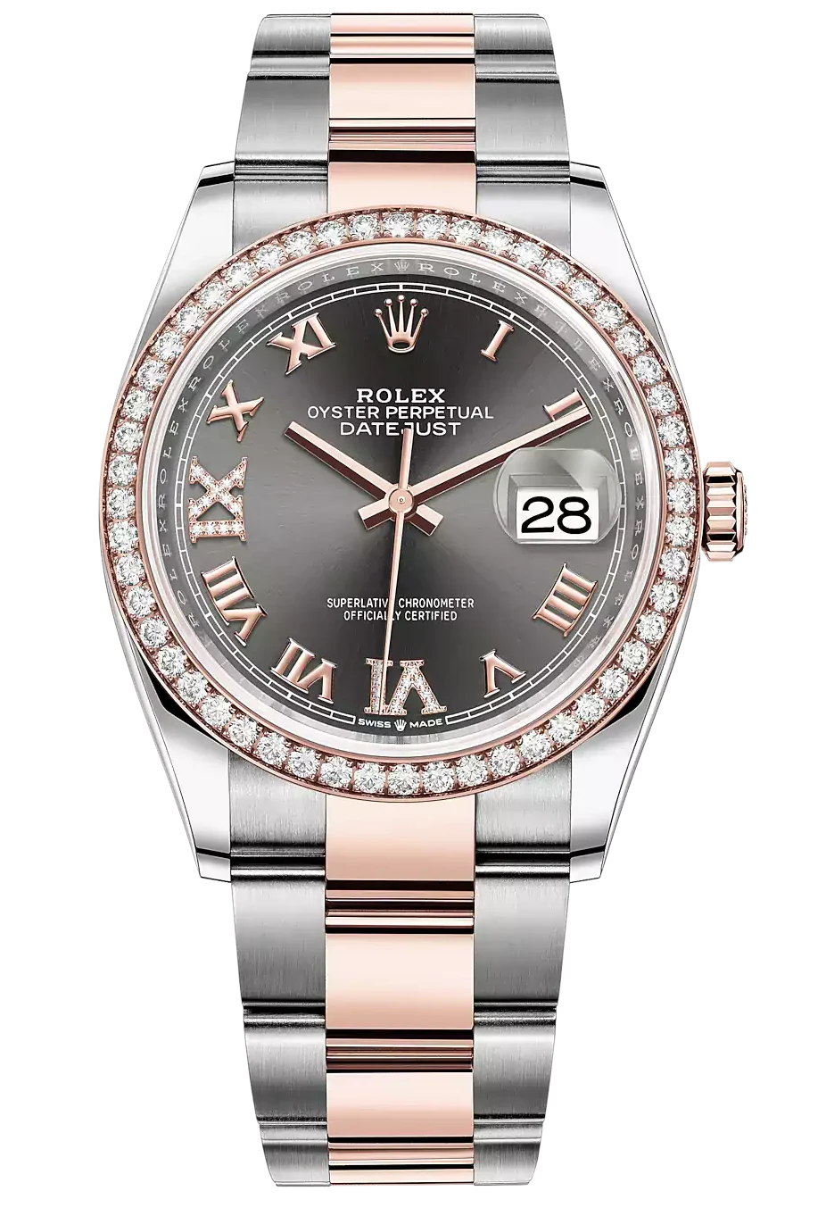 Rolex Datejust 36mm Steel and Everose Gold