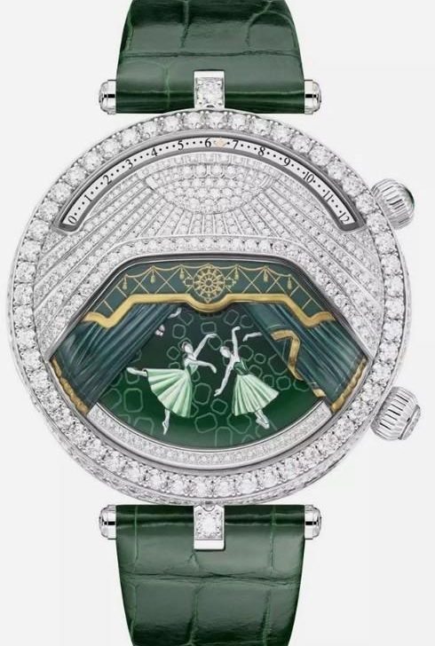 Van Cleef & Arpels Lady Arpels Ballerine Musicale Diamant Green