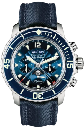 Blancpain Fifty Fathoms 'Fifty Fathoms' Flyback Chronograph Complete Calendar Moon Phase