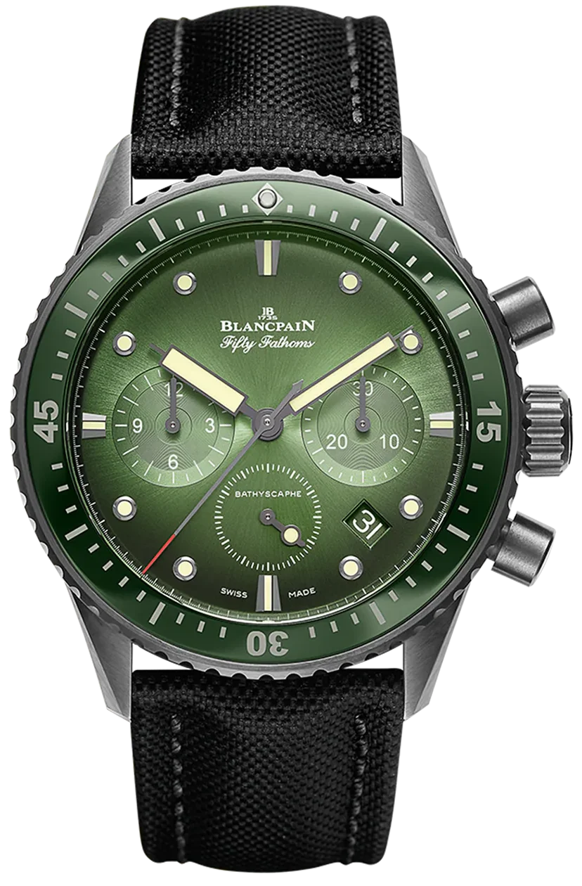 Blancpain Fifty Fathoms Bathyscaphe Chronograph Flyback Green