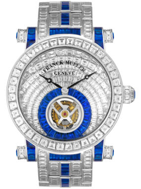 Franck Muller Round Tourbillon Invisible-Set Baguette Diamonds