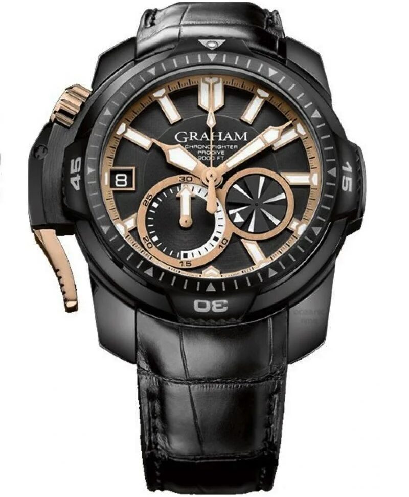 Graham Chronofighter Chronofighter ProDive Black & Gold