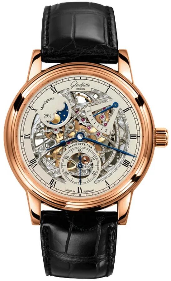 Glashutte Original Quintessentials Senator Moon Phase Skeletonized Edition