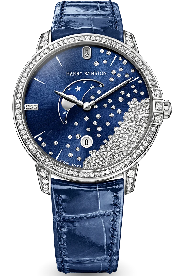 Harry Winston Midnight Diamond Drops 39mm