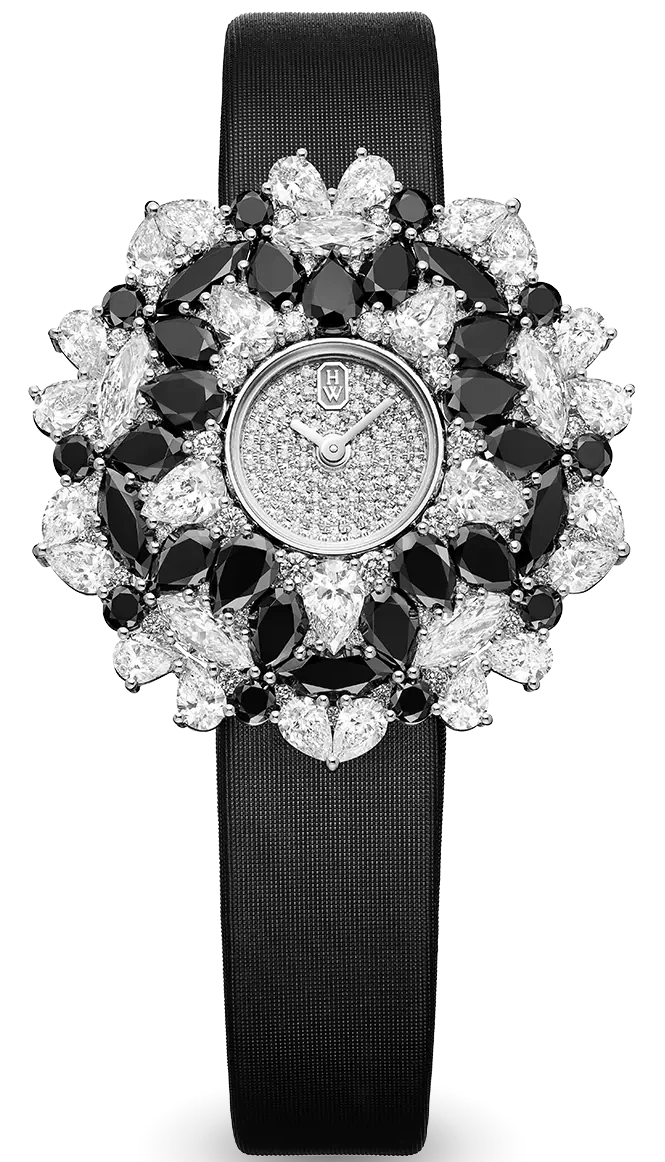 Harry Winston Premier Kaleidoscope High Jewelry Watch Black & White by Harry Winston