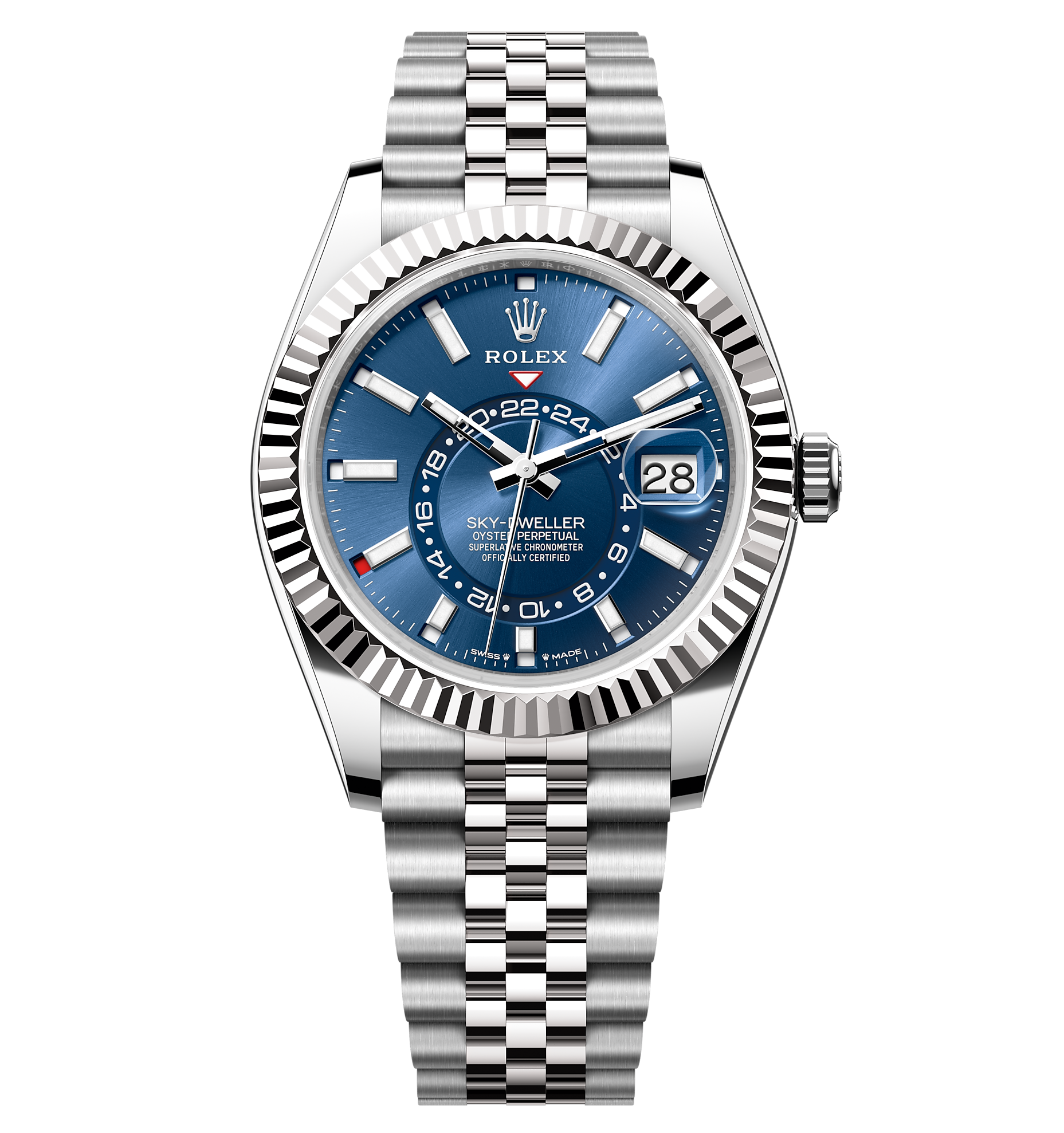 Rolex Sky-Dweller 42mm Steel and White Gold