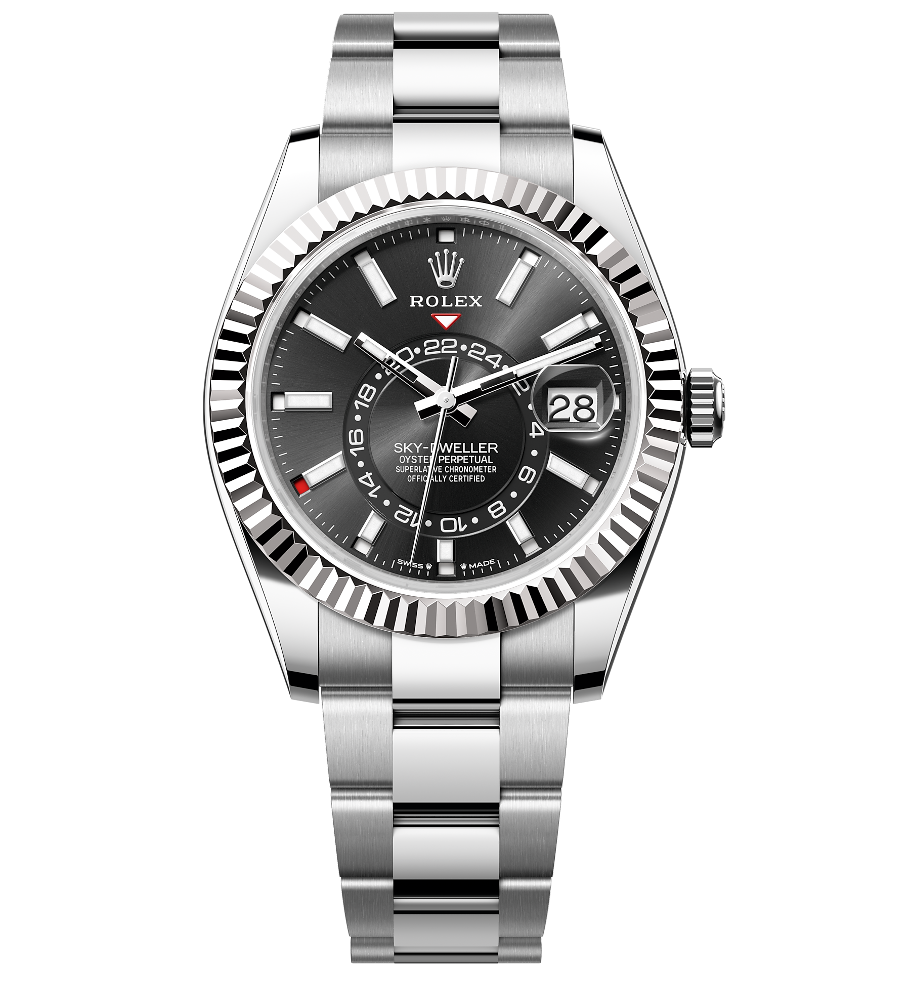 Rolex Sky-Dweller 42mm Steel and White Gold