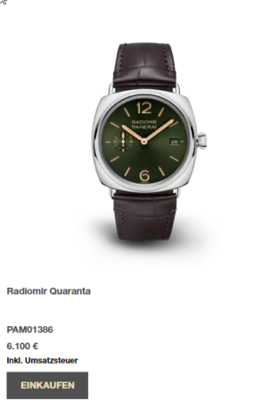 Officine Panerai Radiomir Quaranta Goldtech 40 mm