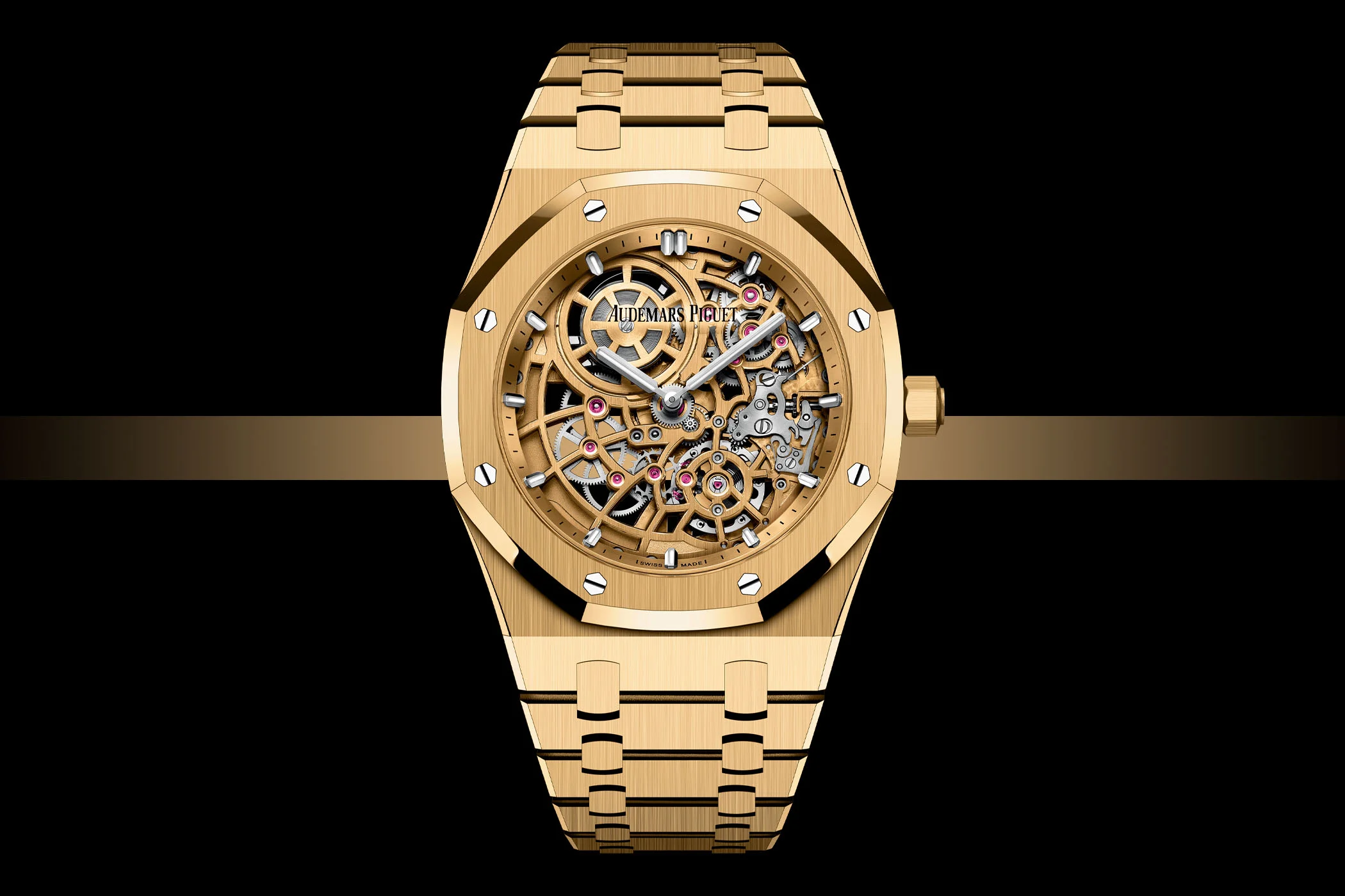 Audemars Piguet Royal Oak Jumbo Extra-Thin Openworked in Yellow Gold