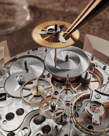 Jaeger-LeCoultre Duometre Chronograph Moon watch in rose gold Q622252J, caliber