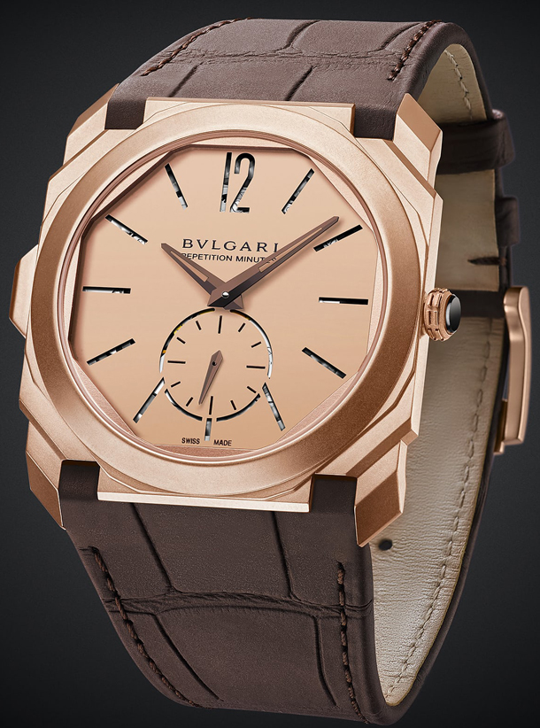 Bulgari Octo Finissimo Minute Repeater In Sandblasted Rose Gold