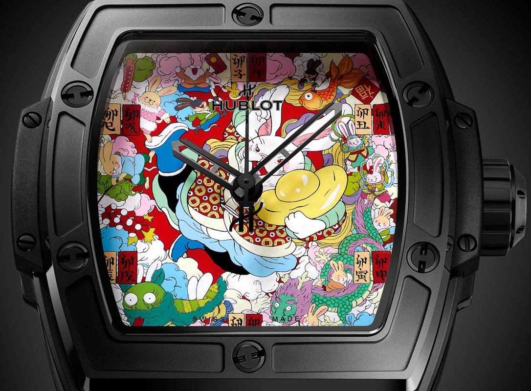 Hublot-Spirit-of-Big-Bang-Black-Ceramic-Rabbit-dial