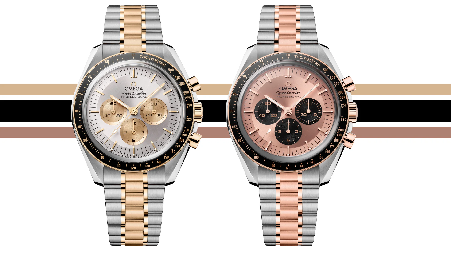 Omega Speedmaster Moonwatches – Moonshine Gold and Sedna Gold