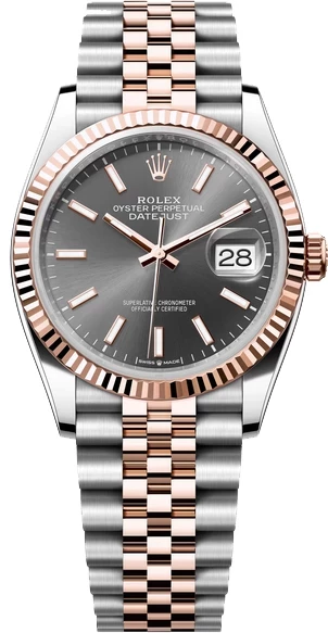 Rolex Datejust 36mm Steel and Everose Gold