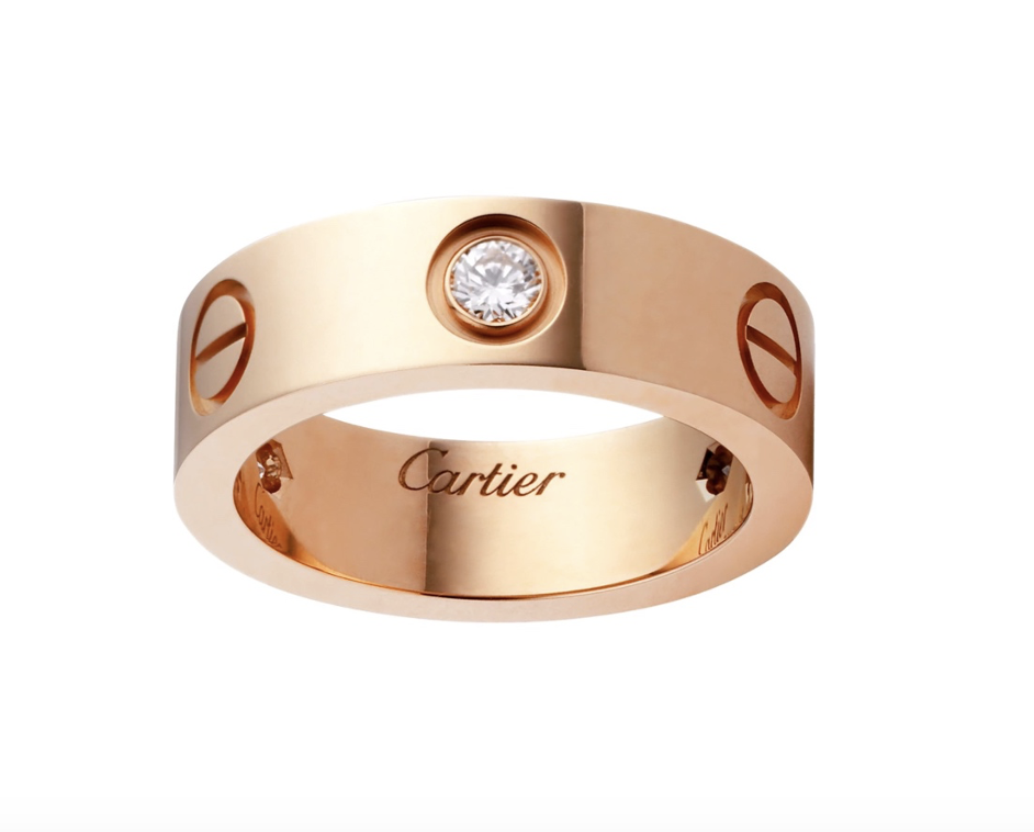 Кольцо с 3 бриллиантами Cartier LOVE