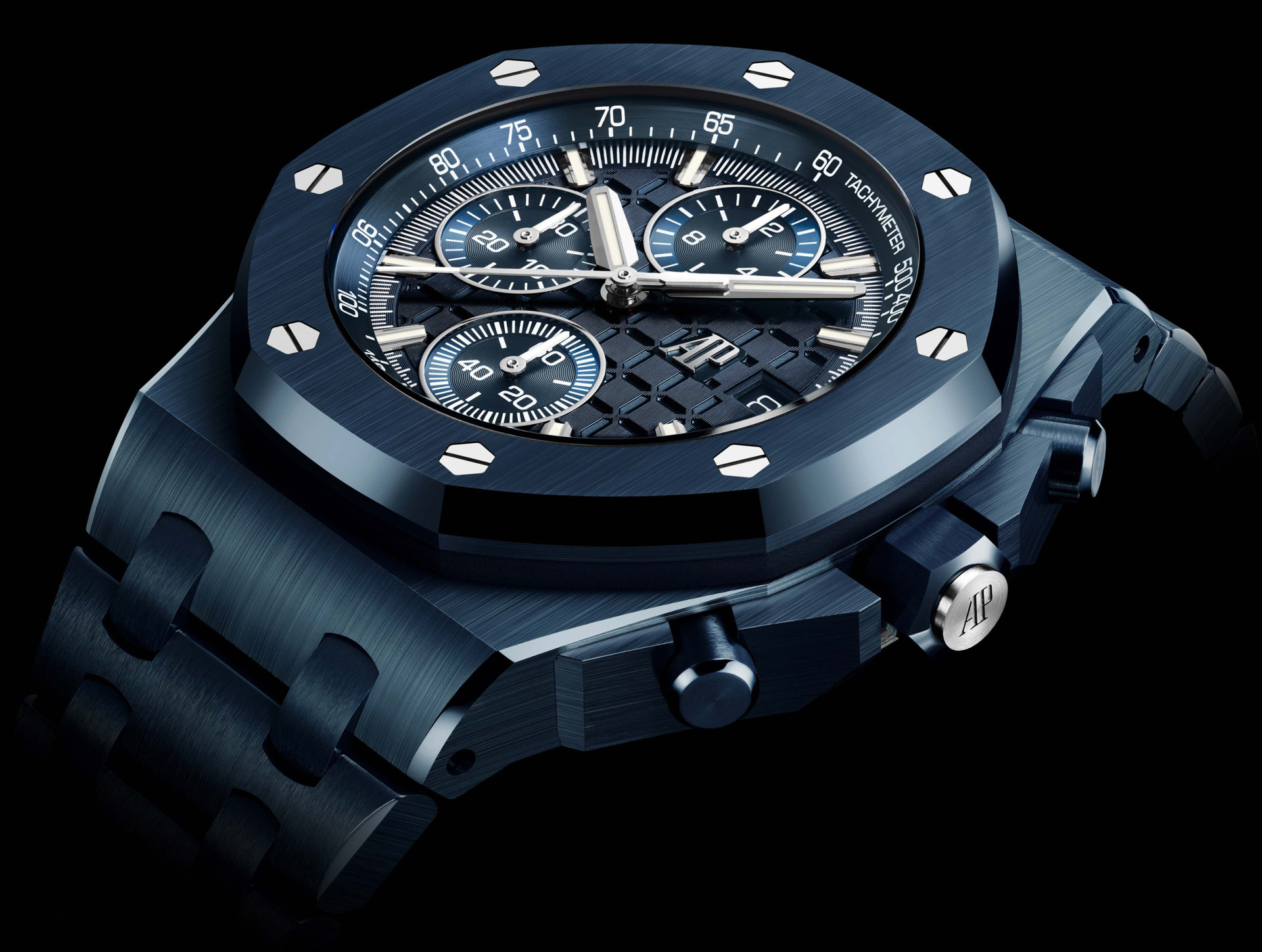 Three new Audemars Piguet models in blue ceramic cases