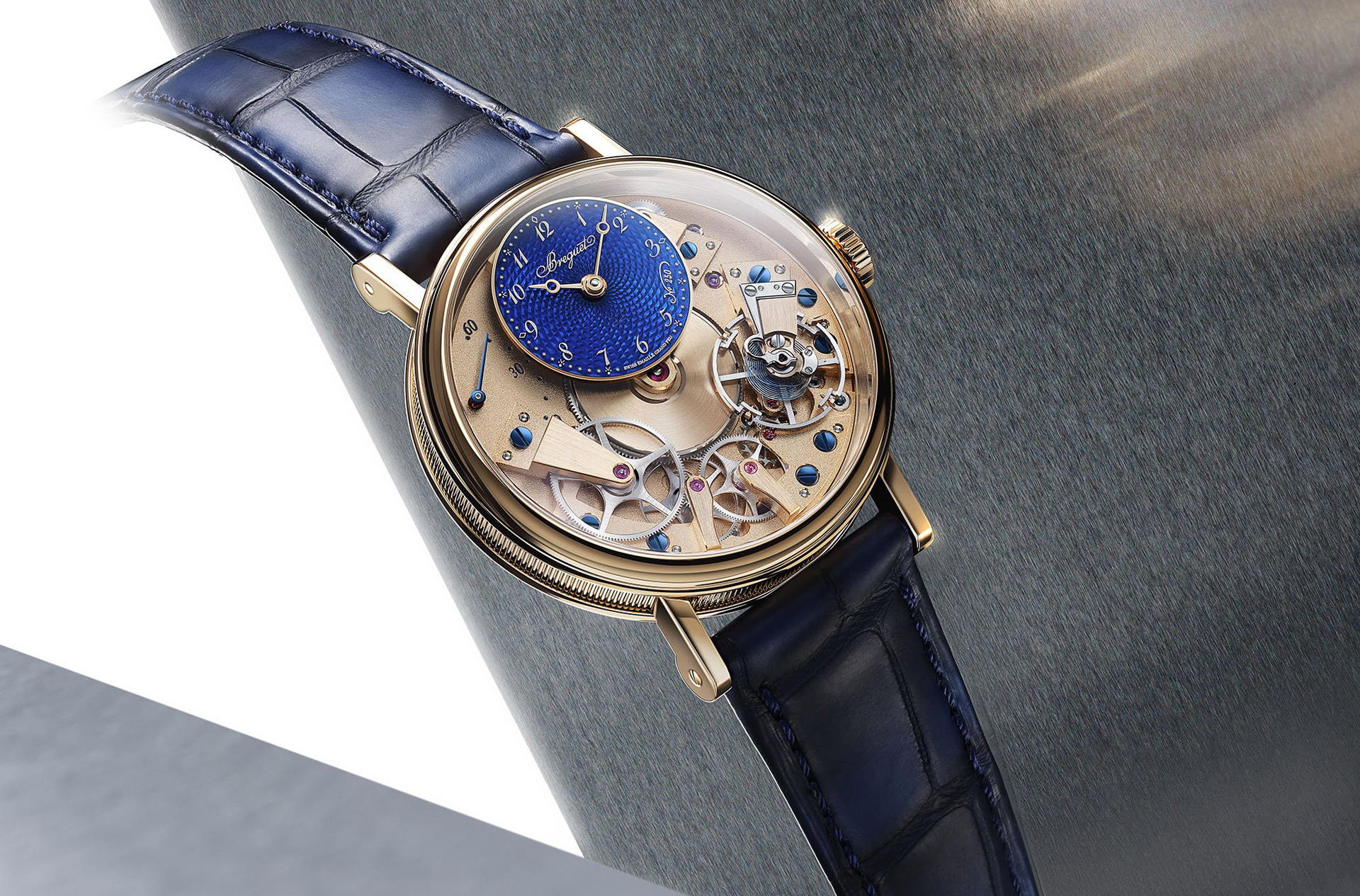 A novelty for the Breguet anniversary is the compact Tradition model with a retrograde second hand