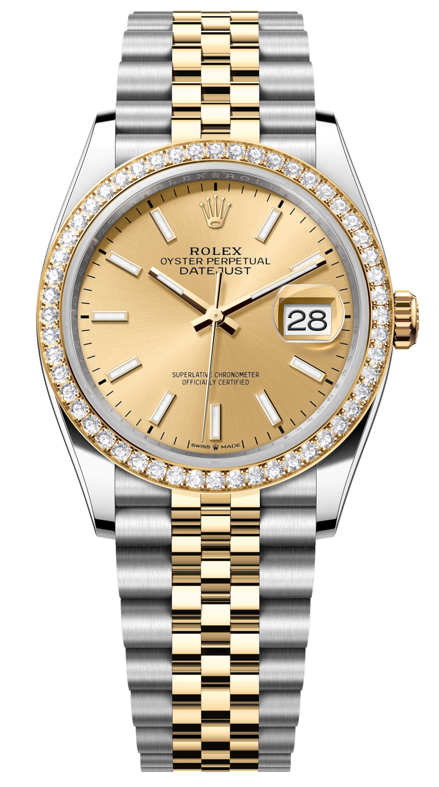 Rolex Datejust 36mm Steel and Yellow Gold