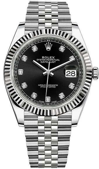 ROLEX DATEJUST 41MM STEEL AND WHITE GOLD