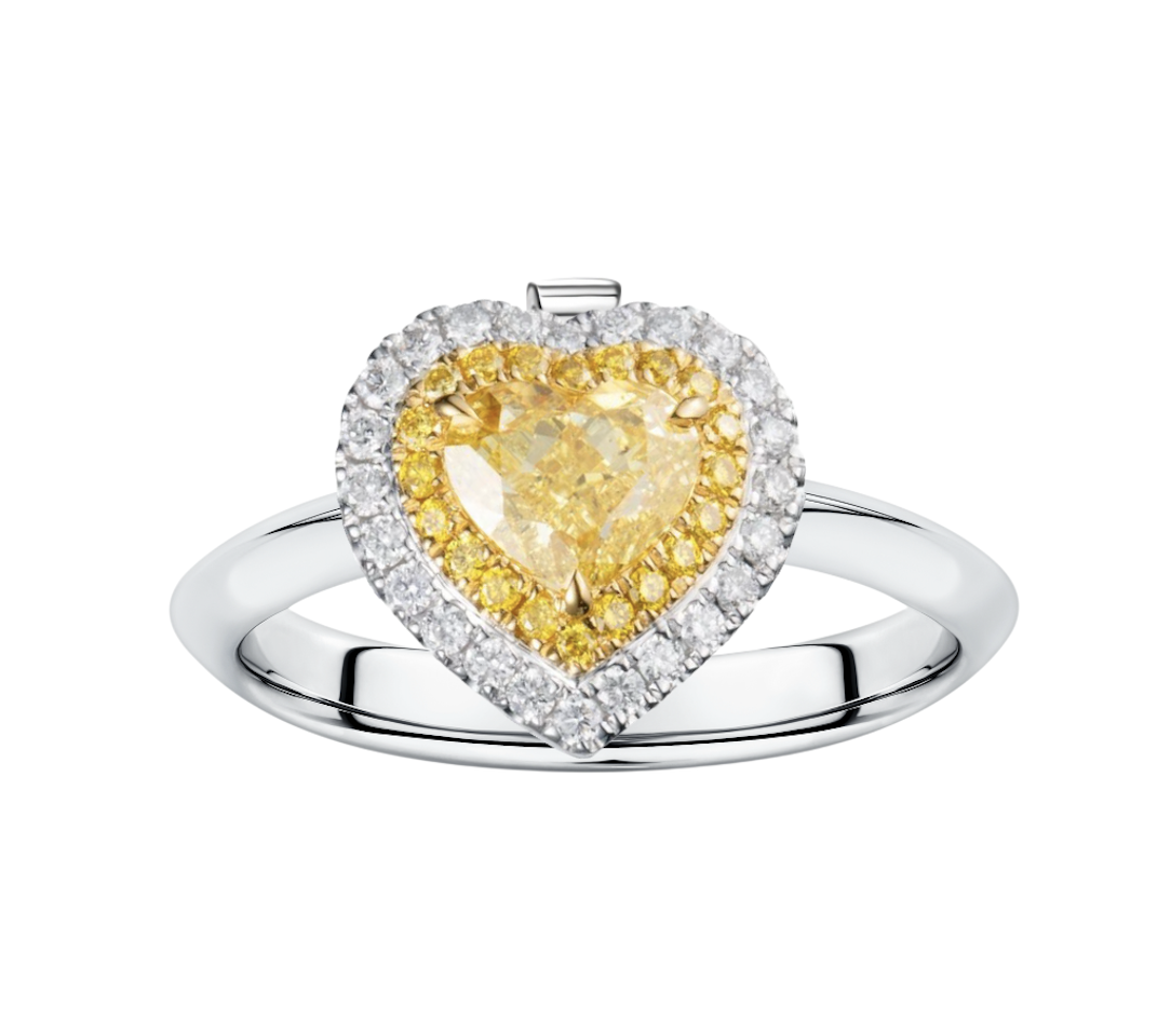Подвеска - трансформер с бриллиантами Fancy Yellow 2.04 ct.