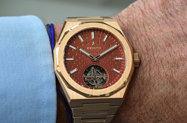 Zenith Defy Skyline Tourbillion in a rose gold case