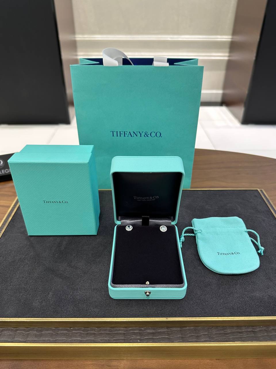 Серьги с аквамаринами и бриллиантами Tiffany & Co Tiffany Soleste