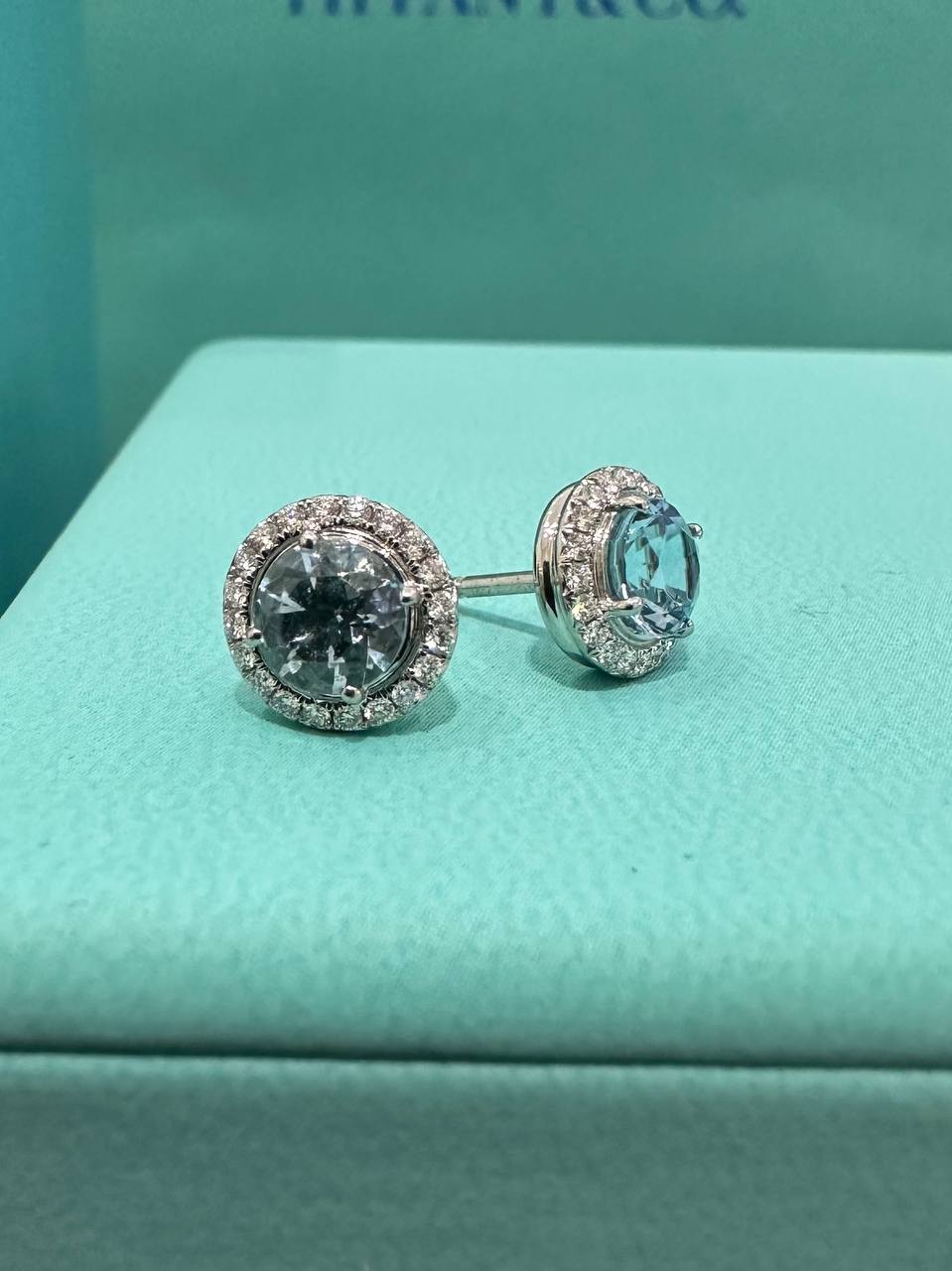 Серьги с аквамаринами и бриллиантами Tiffany & Co Tiffany Soleste