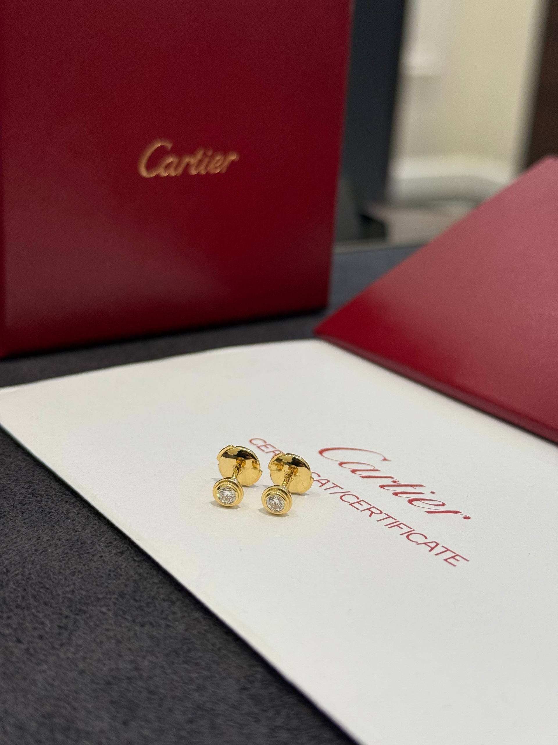 СЕРЬГИ CARTIER D'AMOUR EARRINGS MEDIUM MODEL