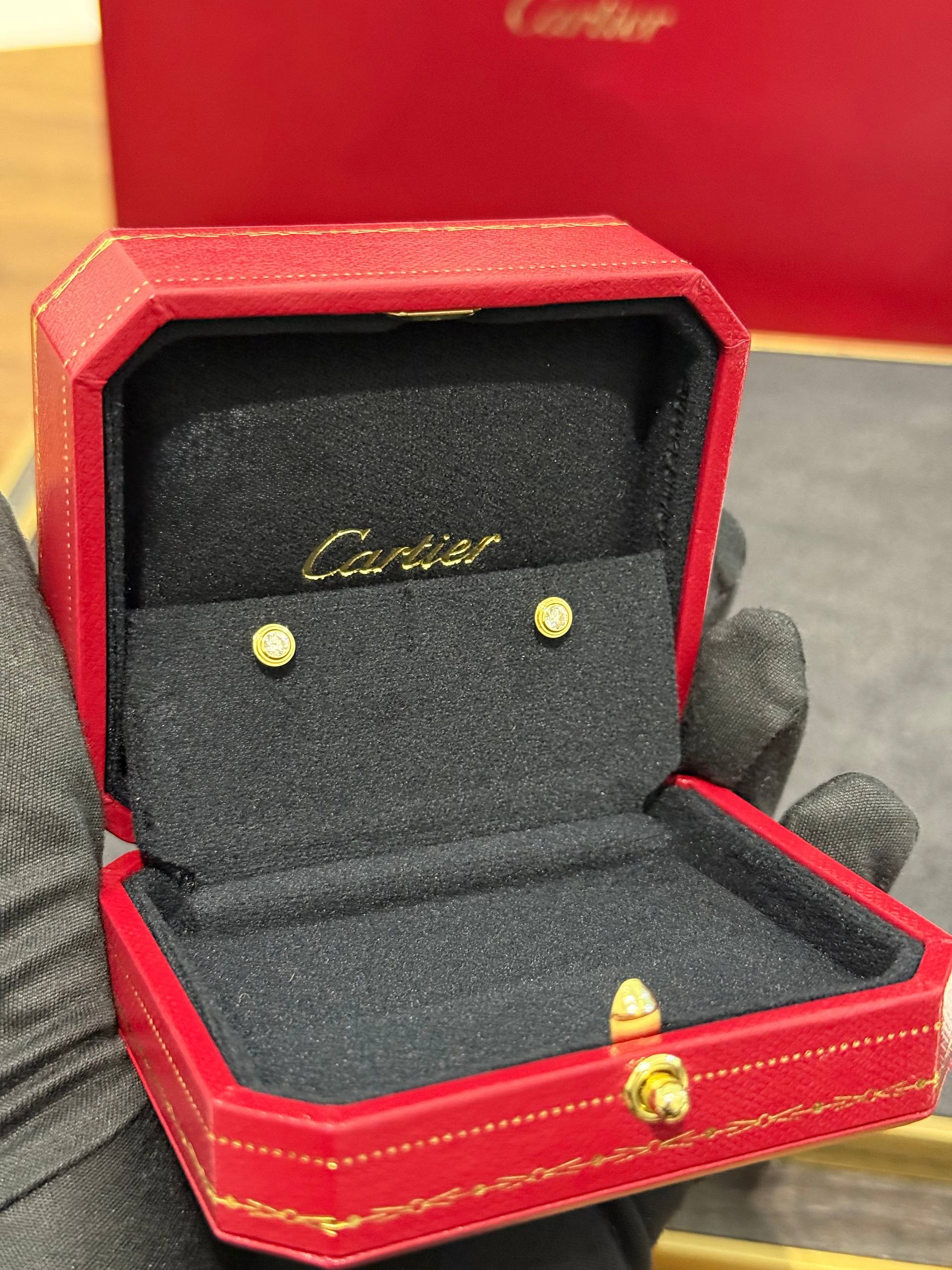 СЕРЬГИ CARTIER D'AMOUR EARRINGS MEDIUM MODEL