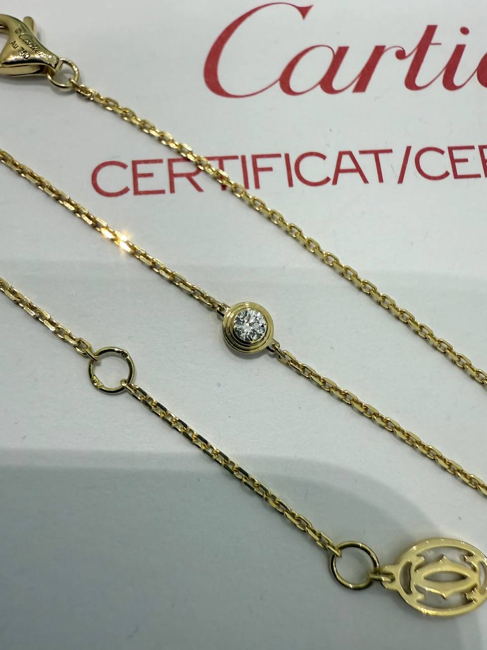 Браслет с бриллиантом Cartier d'Amour Mini Model