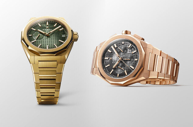 Zenith Defy Skyline in gold cases