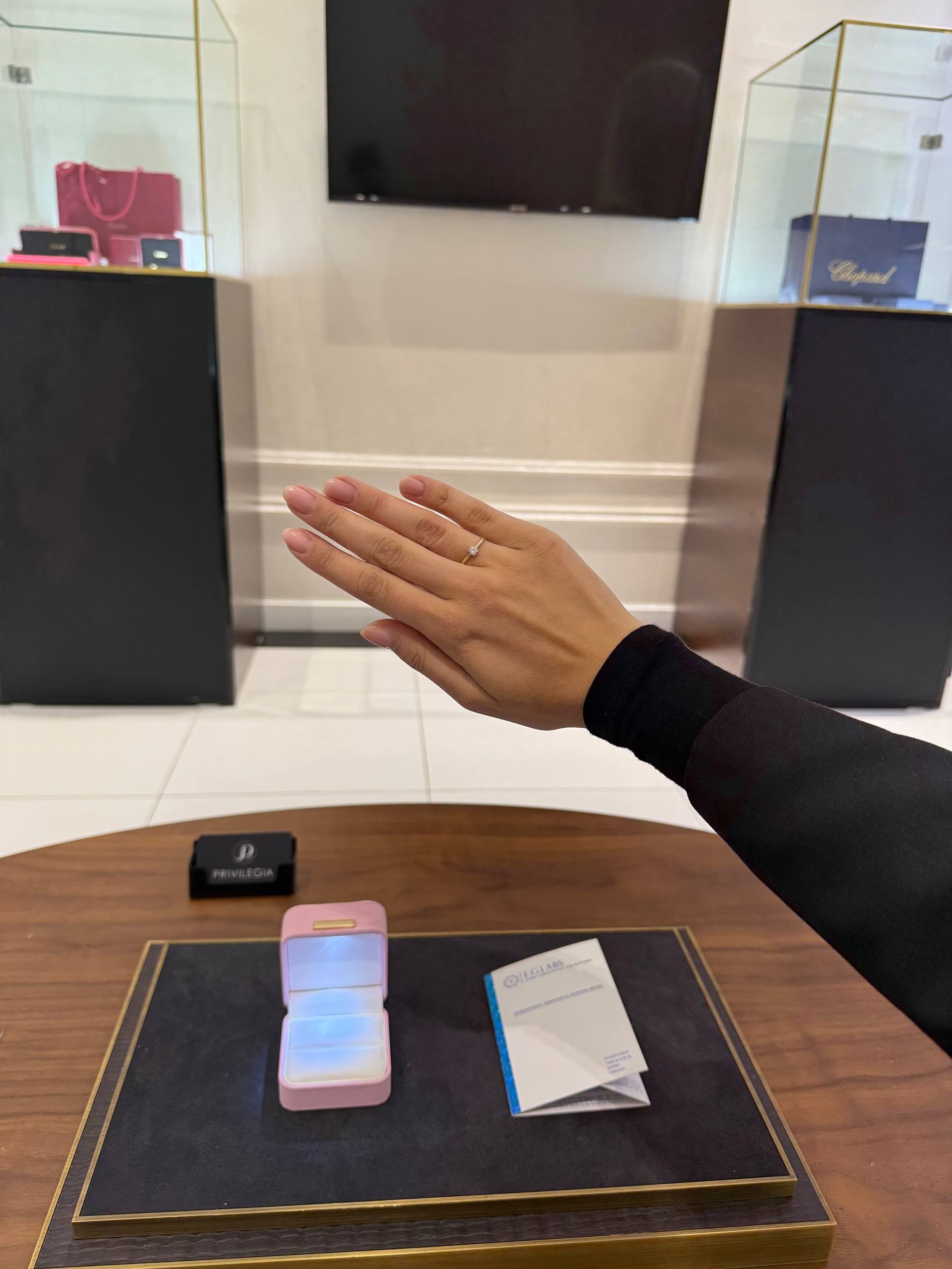 Кольцо с бриллиантом 0,26ct