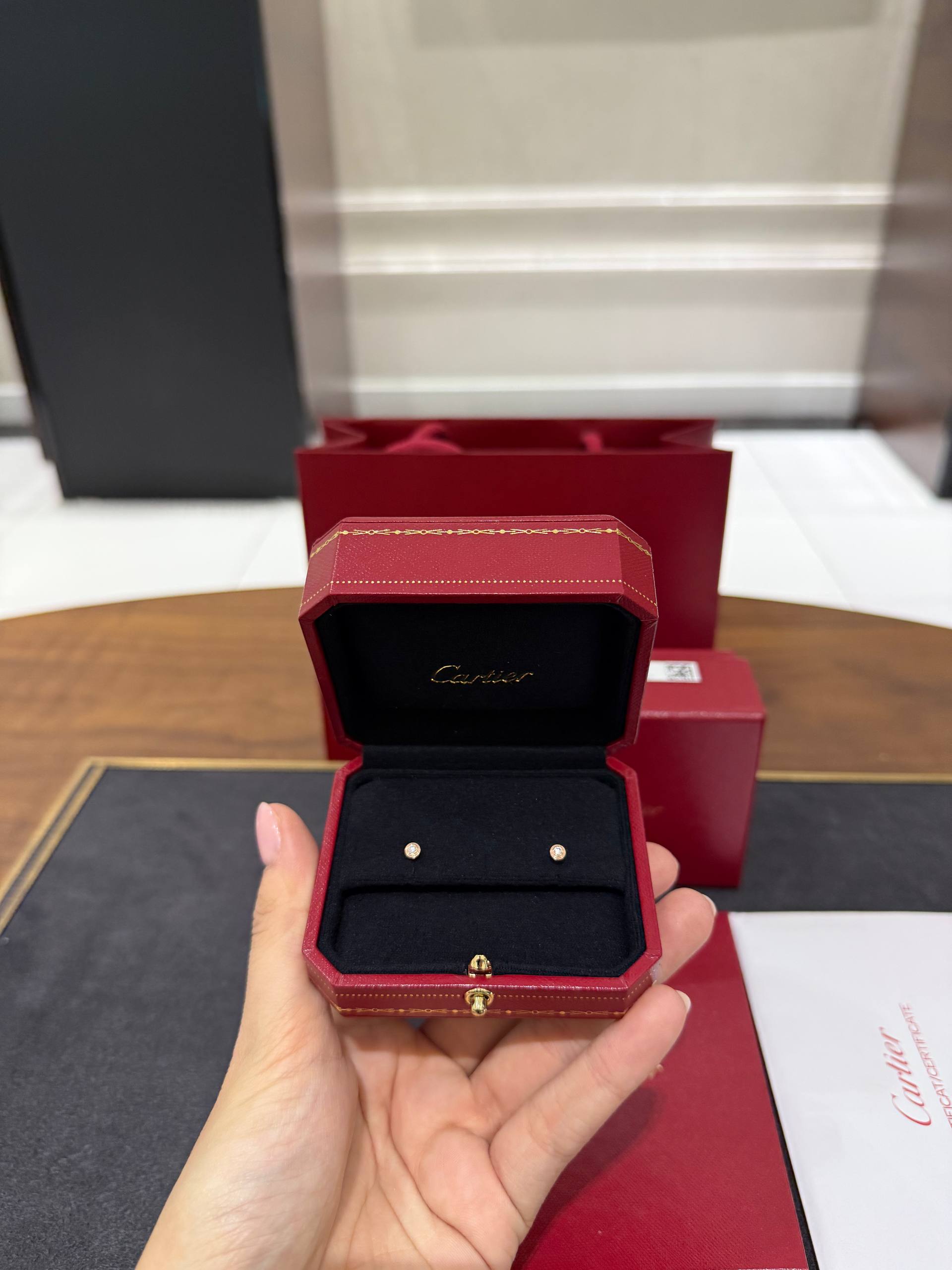 СЕРЬГИ CARTIER D’AMOUR MINI MODEL