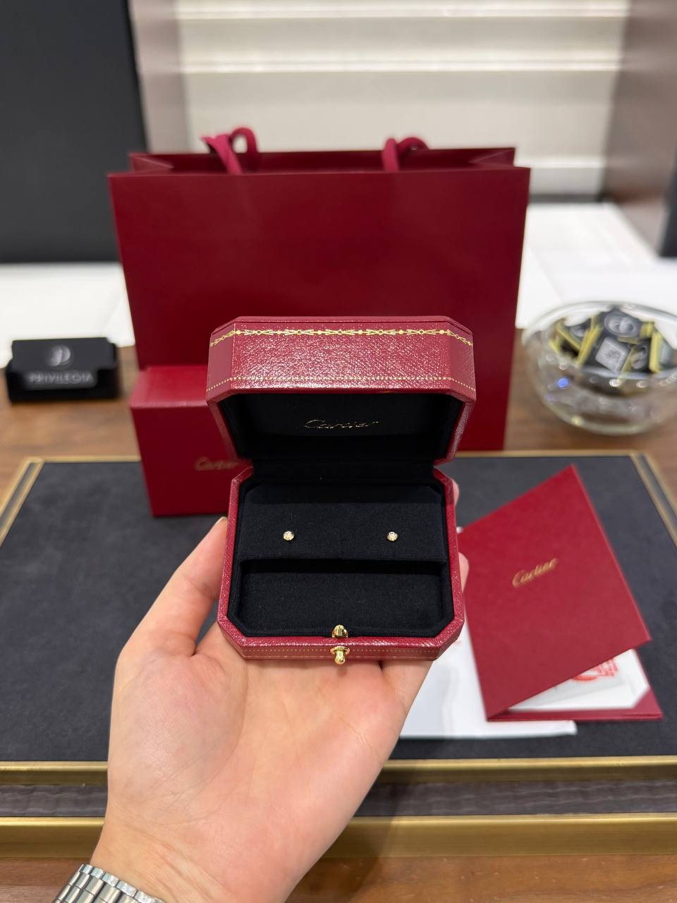 Серьги Cartier d'Amour Mini Model