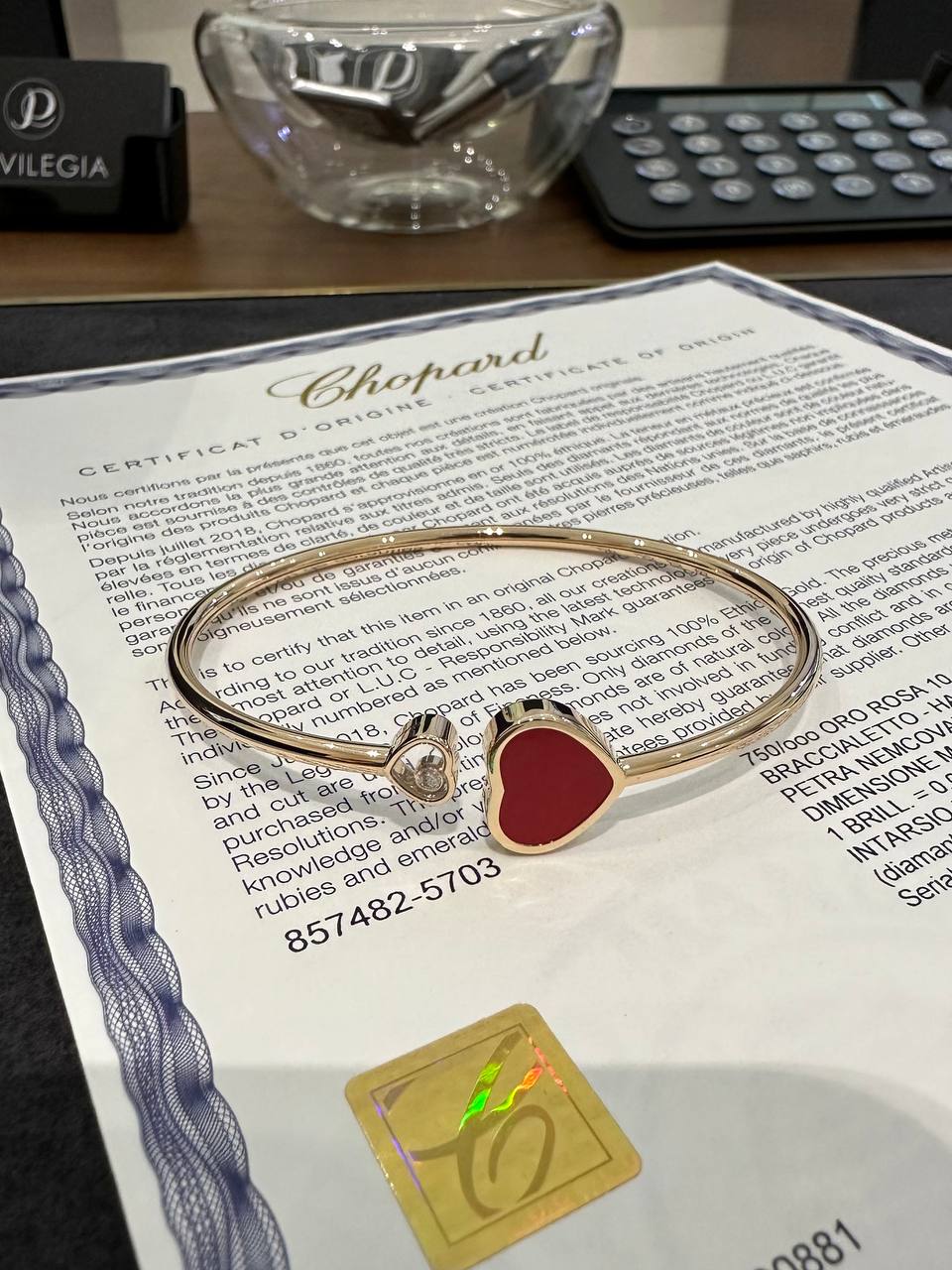 Браслет Chopard Happy Hearts