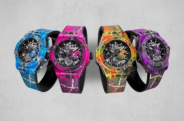 Hublot в корпусах из вручную раскрашенного бетона